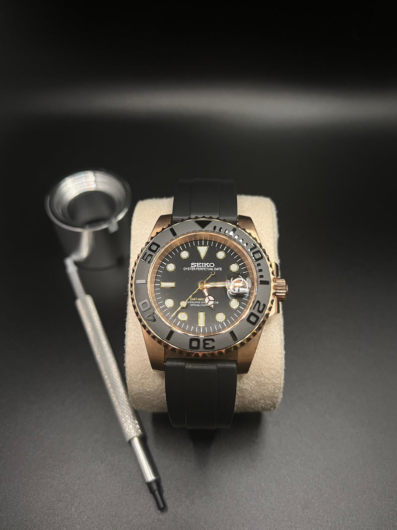 Yacht Master Gold - Modified Mechanical Seiko Watch